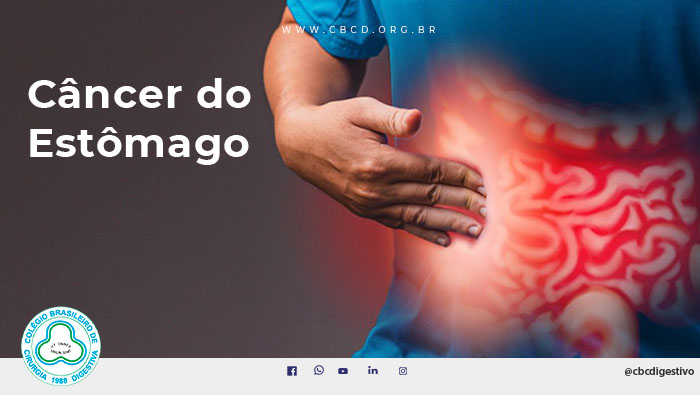 A imagem mostra um homem com a mão no local do intestino e um efeito digital vermelho na região que expressa dor.