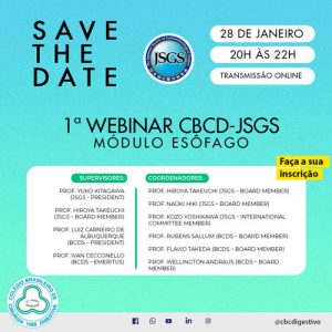 1ª Webinar CBCD-JSGS | Módulo Esôfago