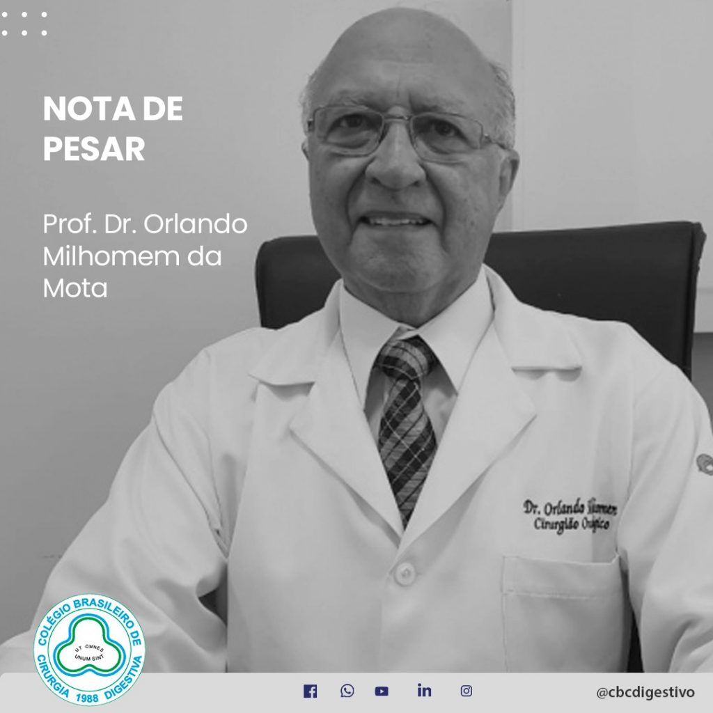 Nota de Pesar Profº Dr. Orlando | CBCD
